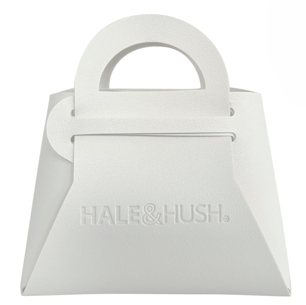 White Pouch with Logo | Hale & Hush