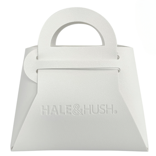 White Pouch with Logo | Hale & Hush